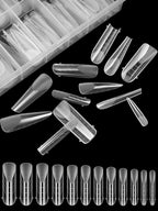 Ebanku nail art tools showing transparent silicone stencils for poly gel