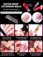 Professional nail art kit featuring Ebanku silicone tip stickers
