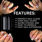 Close up of MGart dual nail forms showing the structured arch design
