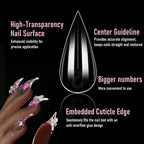 Wellquinn cat claw nail extension forms showing curved shape
