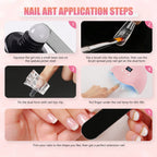 Professional builder gel nail art tool kit