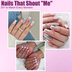 Nail art design process using NMKL38 dual form system