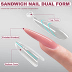 Full set of My Colors oval sandwich nail forms in storage box