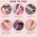 Side profile view of My Colors reusable nail extension forms