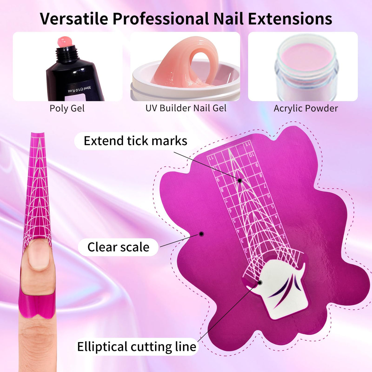 Demonstration of Honey Joy nail form applied to finger
