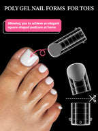 Torokom reusable dual nail forms for pedicures