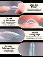 Almond shaped nail extensions using Ebanku dual forms