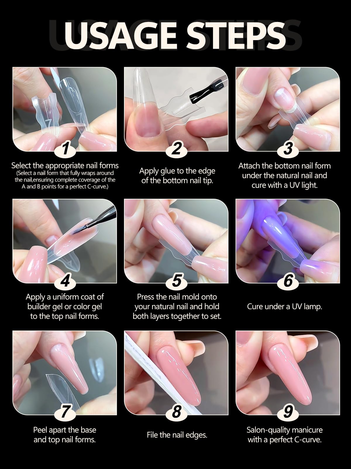 Comprehensive nail art tool kit for home manicures