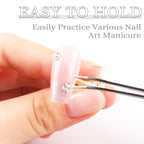 Magnetic heart nail stand set for press on nails