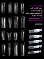 Torokom 4 shape nail extension molds for professional salon use