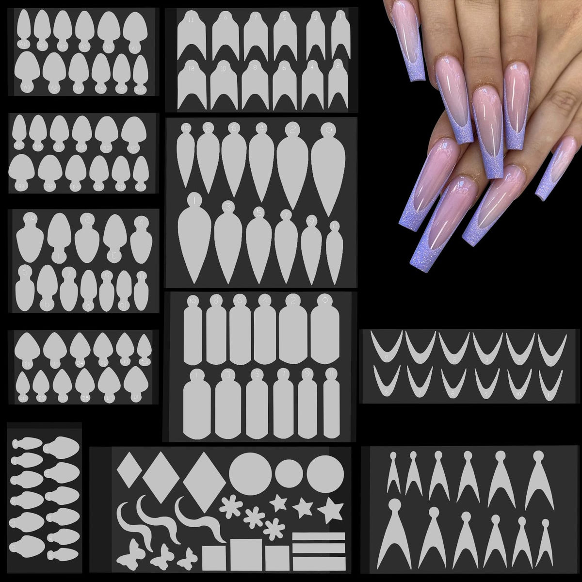 Applying poly extension gel using Torokom dual nail molds