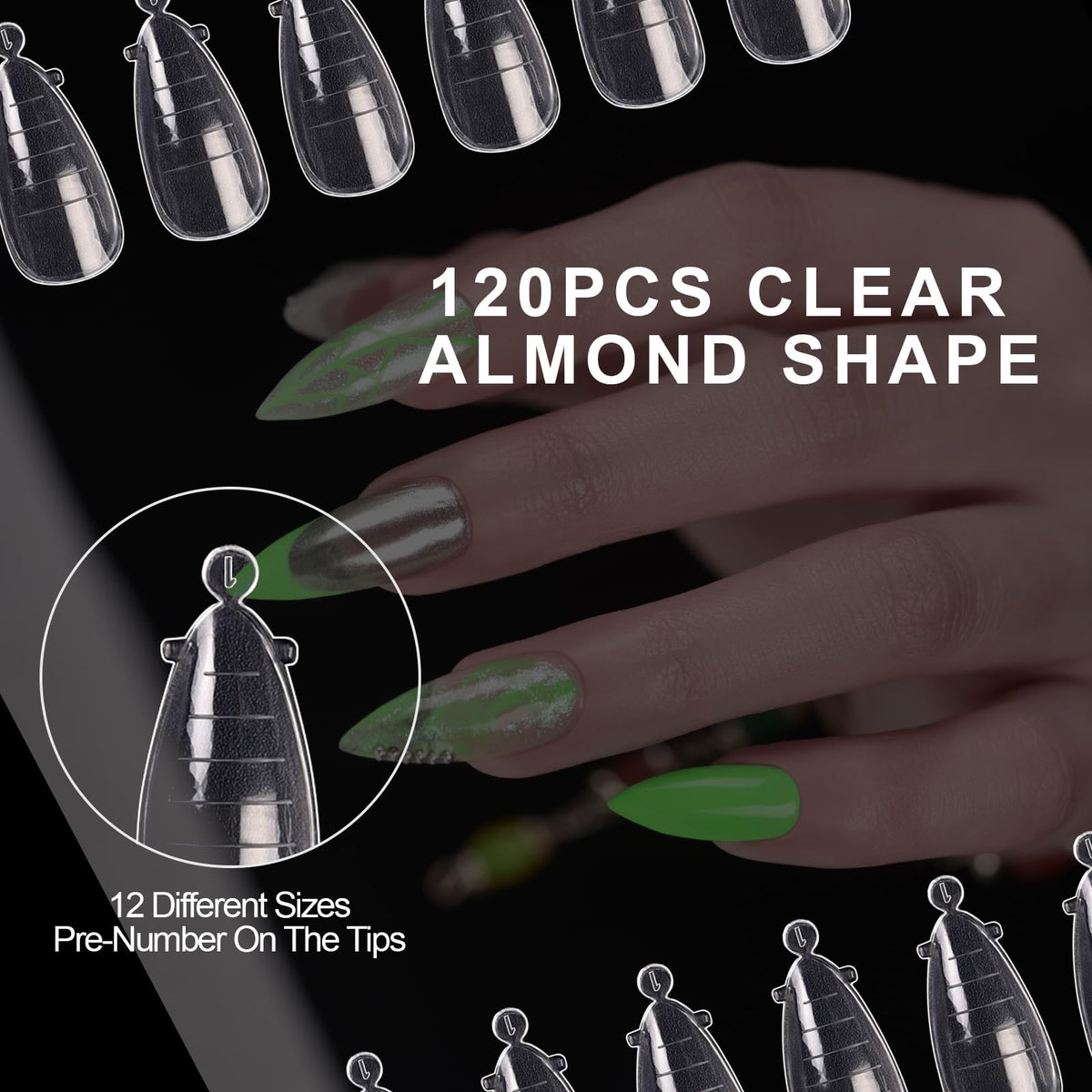 Assorted sizes of Kads dual nail forms for polygel