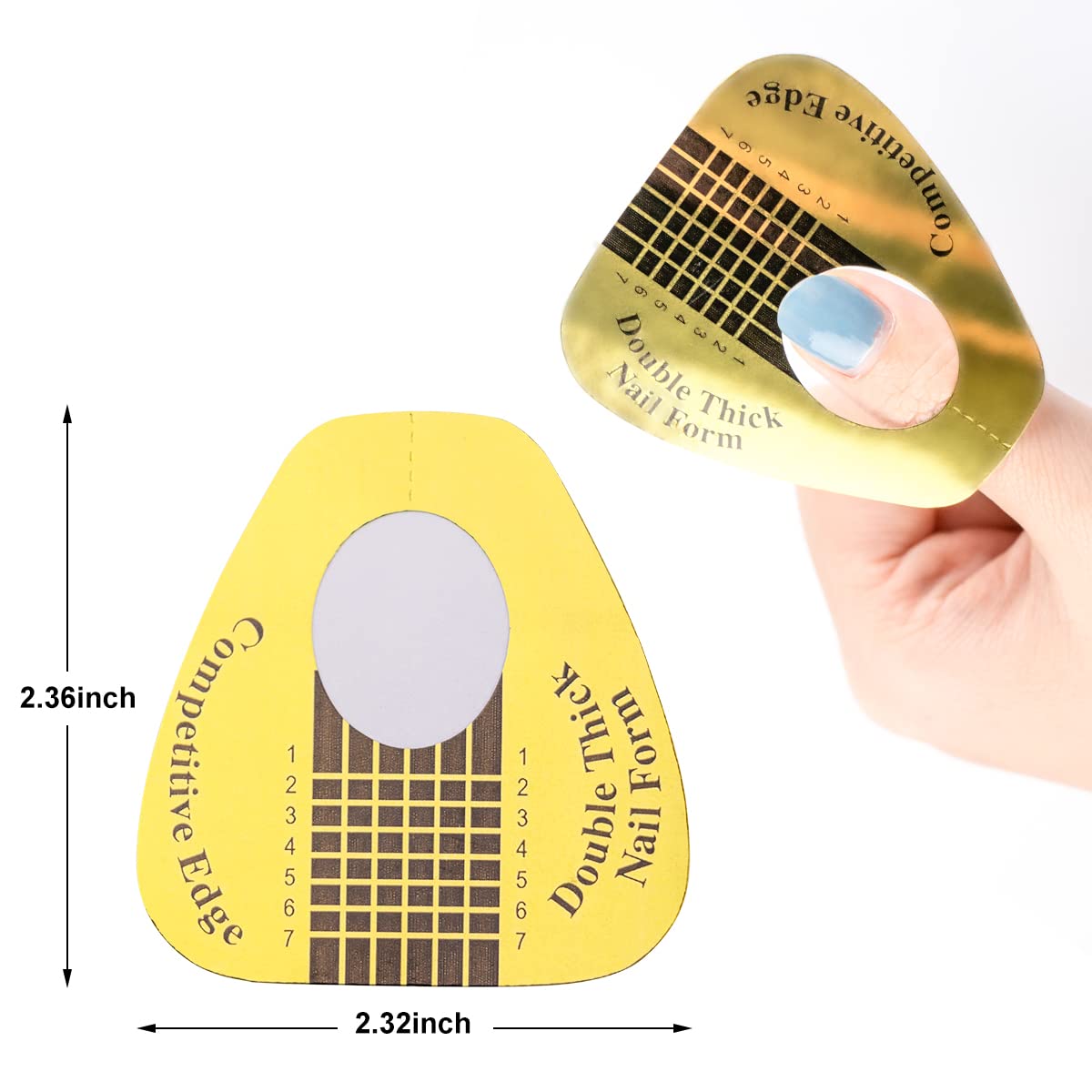 Professional nail art setup using Subay 200 count forms