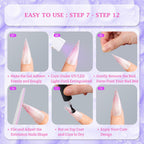 Complete Outopen 150 piece nail extension mold set