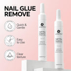Two bottles of nail glue remover for acrylic nails