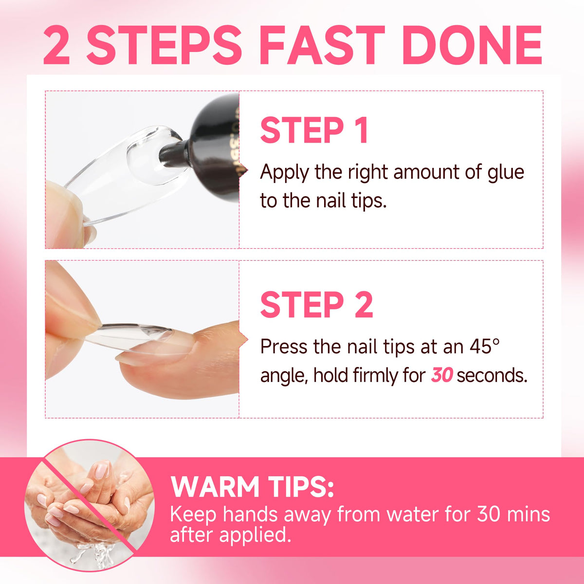 Una Gella nail glue kit packaging and contents
