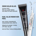 Curvlife nail glue gel jar and 3 in 1 remover pen