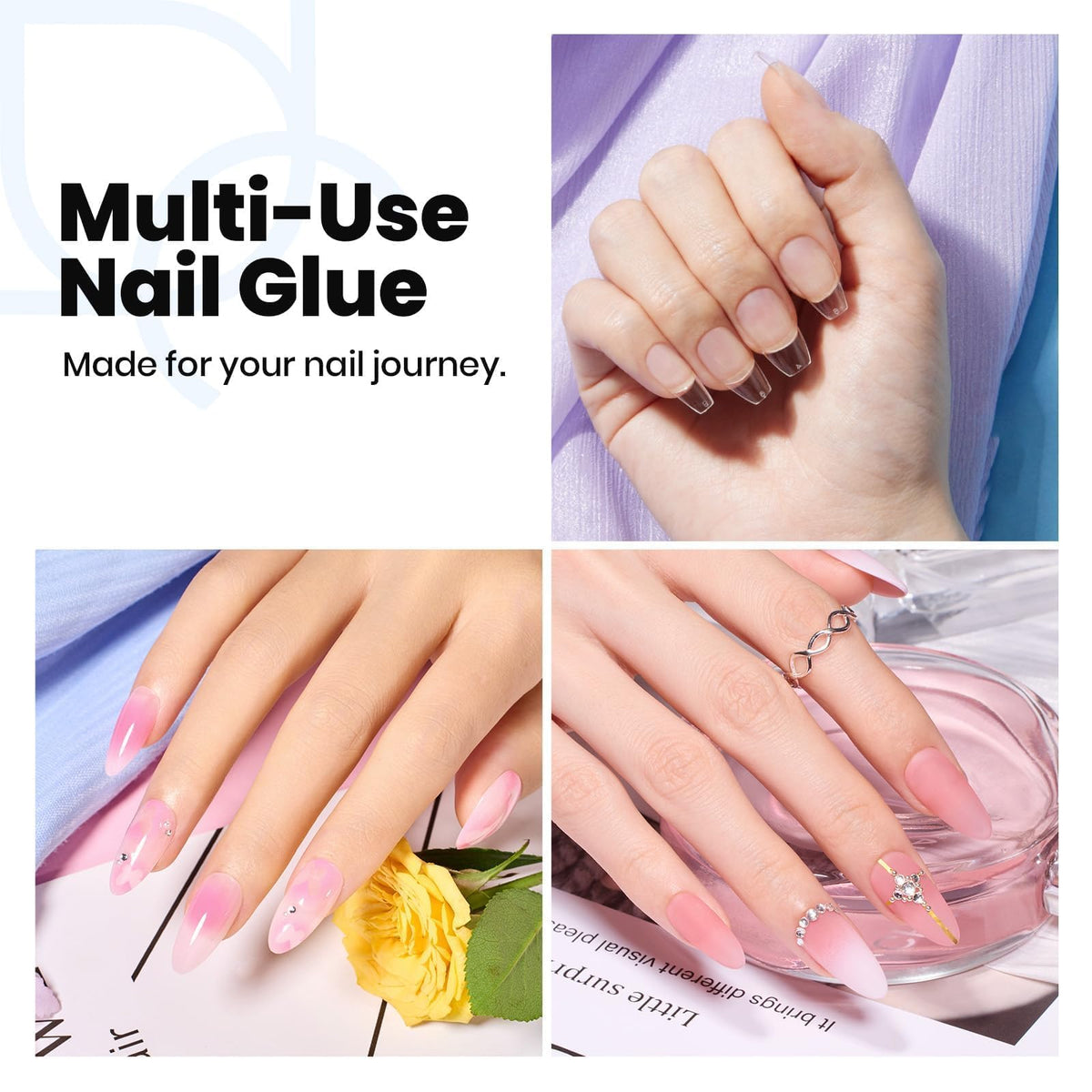 Beetles TPO-free nail glue gel texture sample