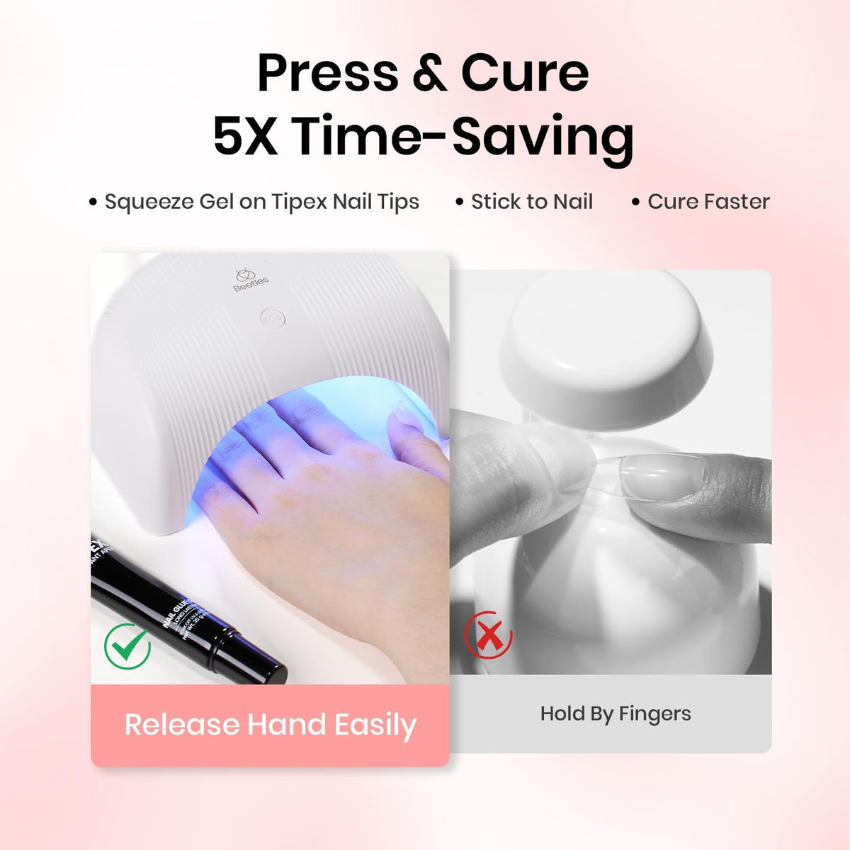 Professional Beetles gel adhesive for nail tips