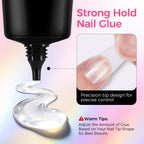 Gellaktik quick drying glue gel for fake acrylic nails