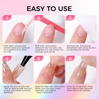 Gellaktik nail glue bottle details and texture for fake nails