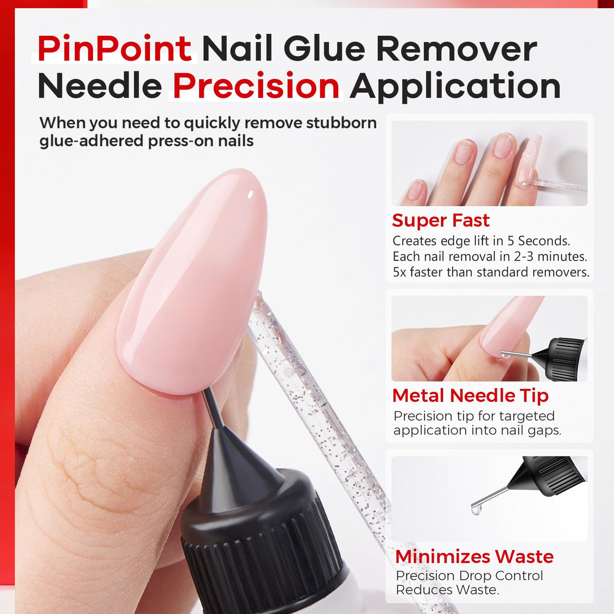 Glamonade glue remover needle tip applicator detail