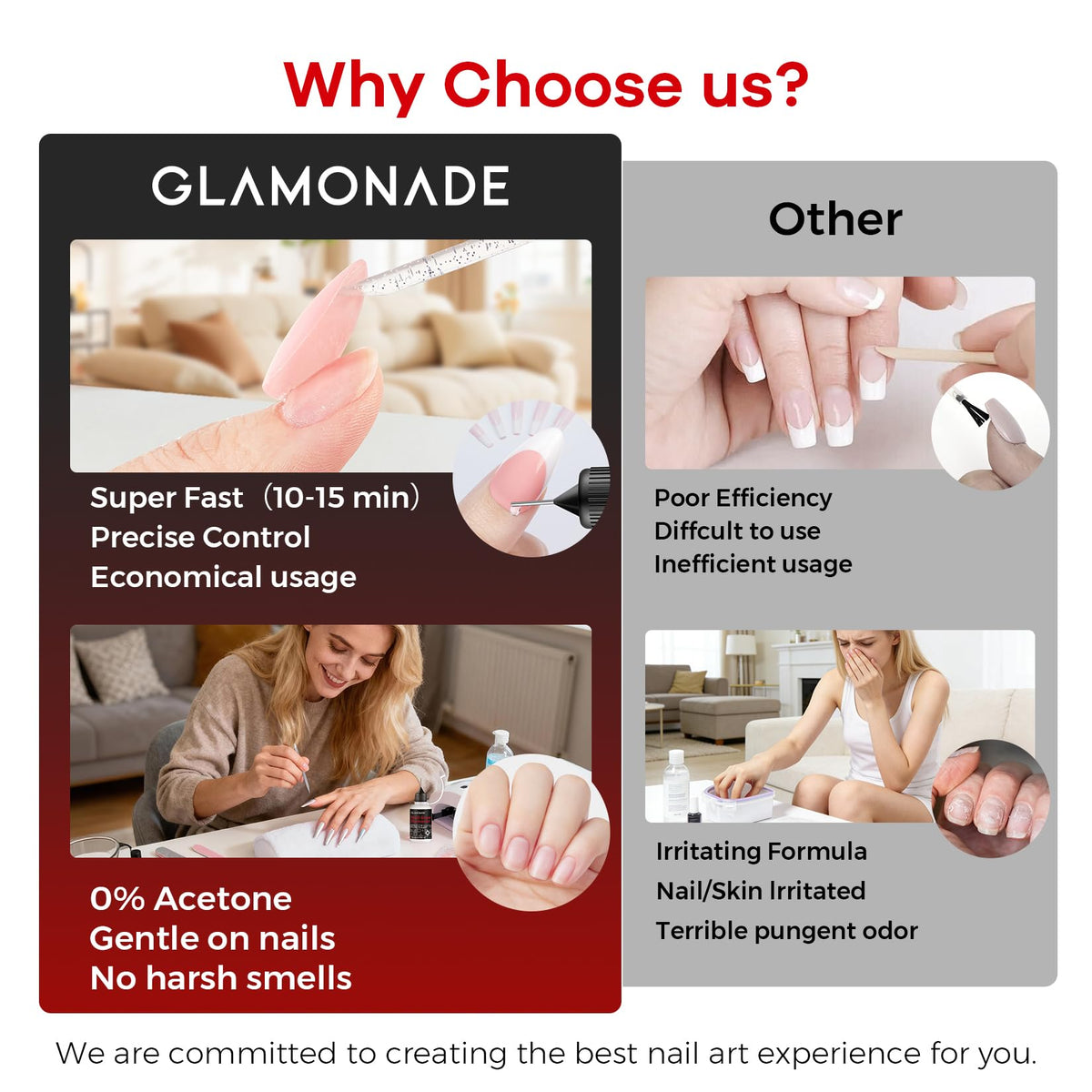 Glamonade nail adhesive debonder in packaging