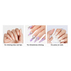 Curvlife soft gel glue under UV lamp for curing