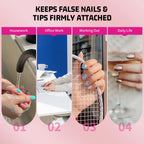 Brand Magic Armor quick drying nail glue set for home manicure