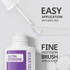 Close up of BTArtboxnails glue texture and packaging