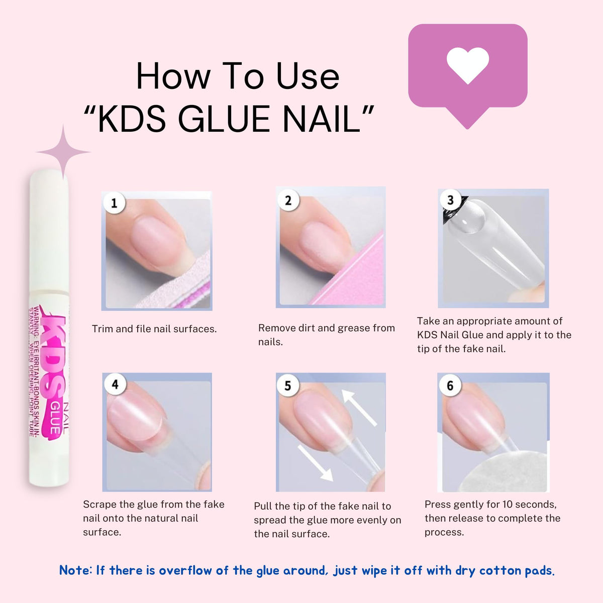 Bnp Naiil Kds nail adhesive set for artificial nails
