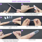 Application of BtArtbox glue on acrylic nail tips