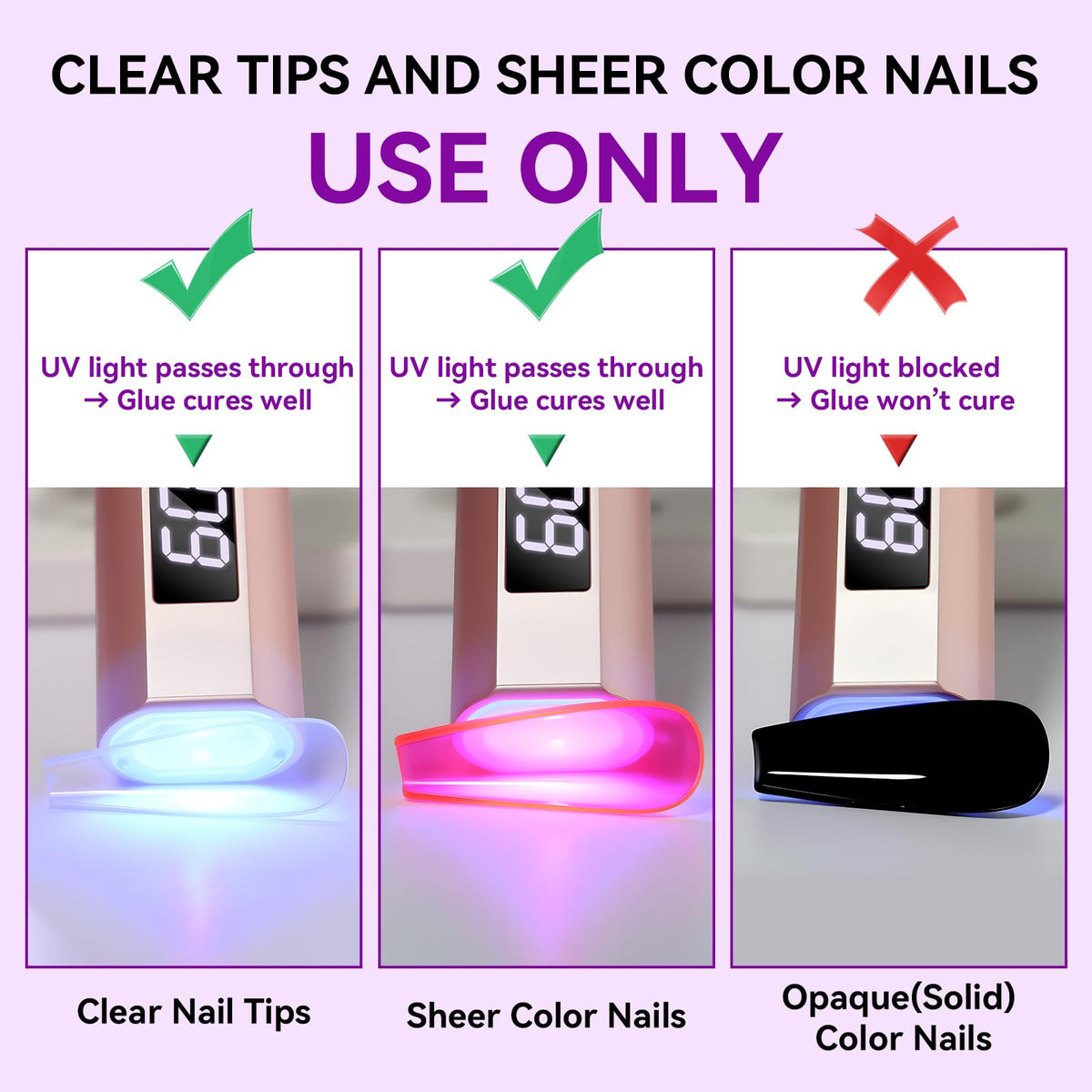 Professional manicure results using Makartt solid nail glue gel