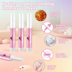 Professional nail glue set for acrylic and press on nails