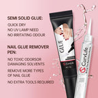 Curvlife nail glue kit with 5 milliliter remover pen