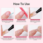 Curvlife nail glue gel tube showing texture and consistency