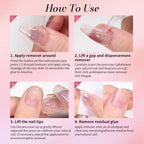 Professional manicure results using Curvlife semi solid nail glue