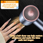 Close up view of Ivtor nail glue sticker sheets for press on nails
