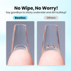 Beetles solid nail glue gel jar and applicator