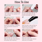 Application of Curvlife professional nail glue for home manicure