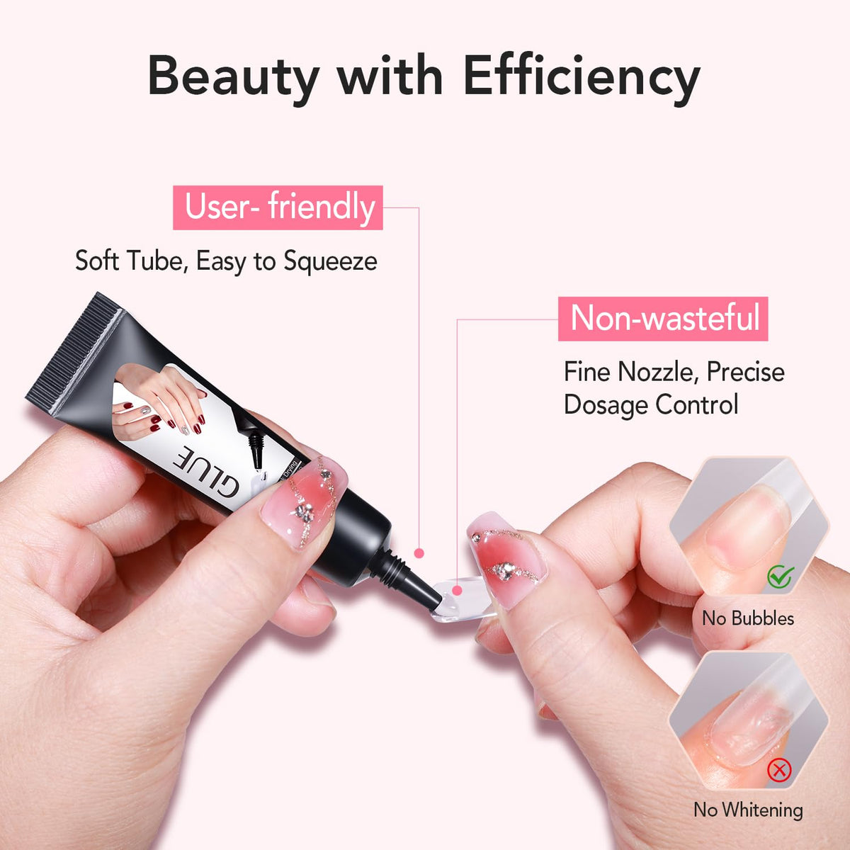 Close up of Curvlife semi solid gel adhesive texture