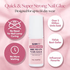 Authentic Glamnetic nail glue for long lasting press on nails
