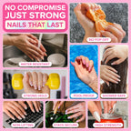 Clear nail glue for salon quality results