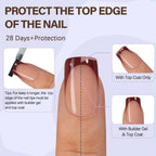 Detailed view of Misssix pre-shaped gel nail tips