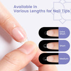Wilfniee 240 piece full cover nail extension set