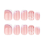 Stbisen 30 piece artificial nail kit in short square shape