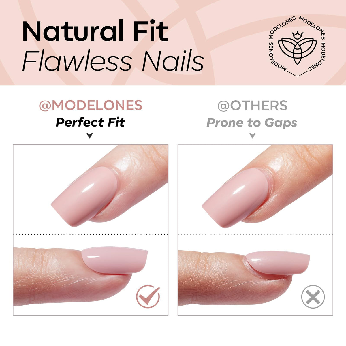 Eonfave nail kit packaging containing 16 sizes for perfect fit