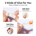 Application tools including nail file and glue for Eonfave nails