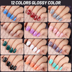 Open container of Teenitor press on nails showing 24 colors