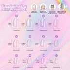Professional soft gel nail extensions for young girls
